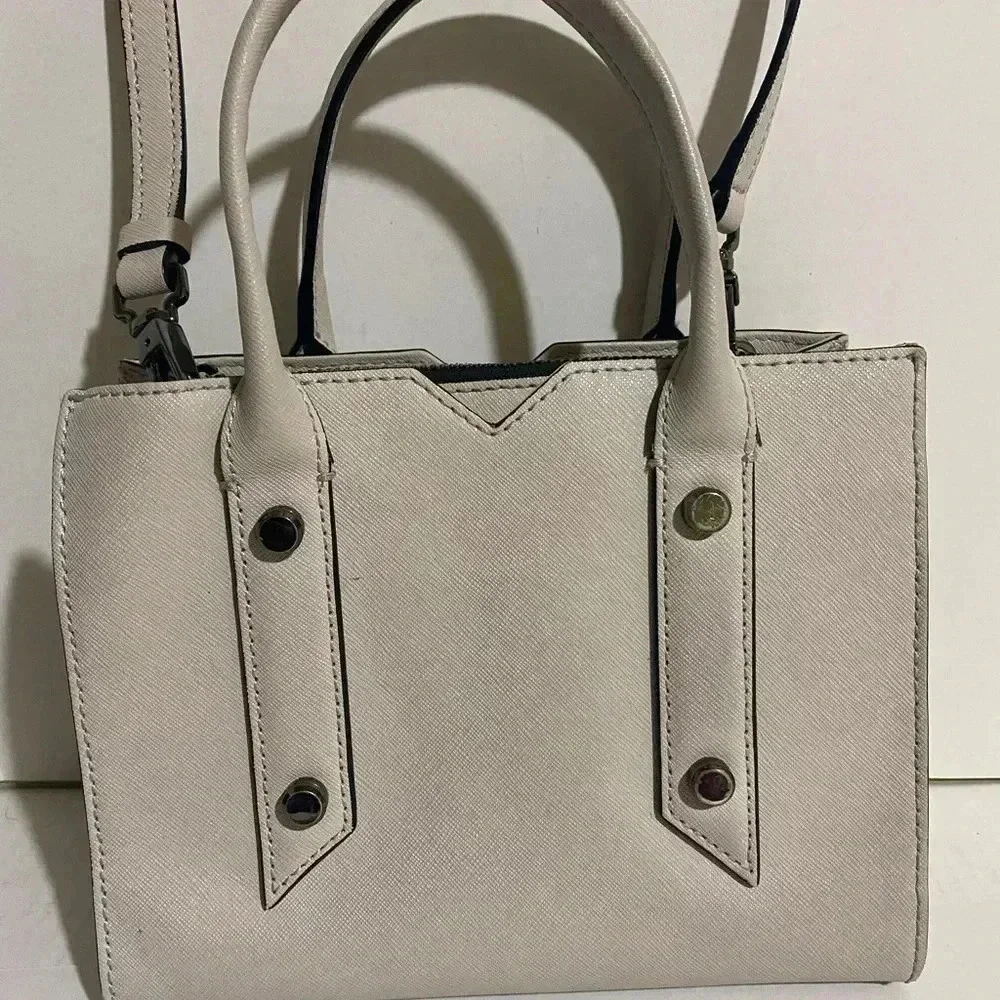 Botkier grey saffiano leather satchel handbag